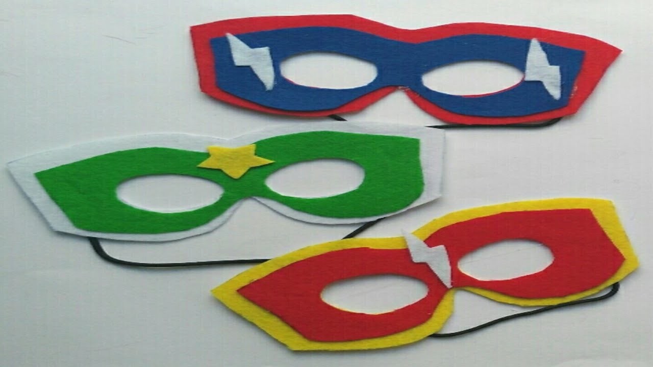 Antifaz o mascara de superheroes  para carnavales o fiesta infantil manolidades