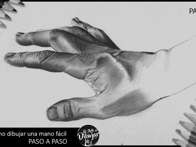 Aprendiendo a Dibujar: Como dibujar una MANO FÁCIL #01 How to draw HANDS