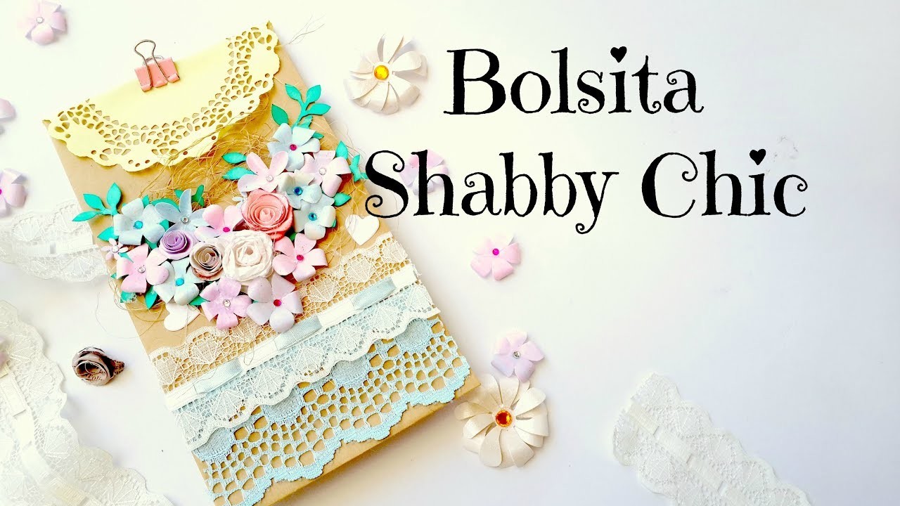 Bolsa  Shabby Chic con Papel Craft