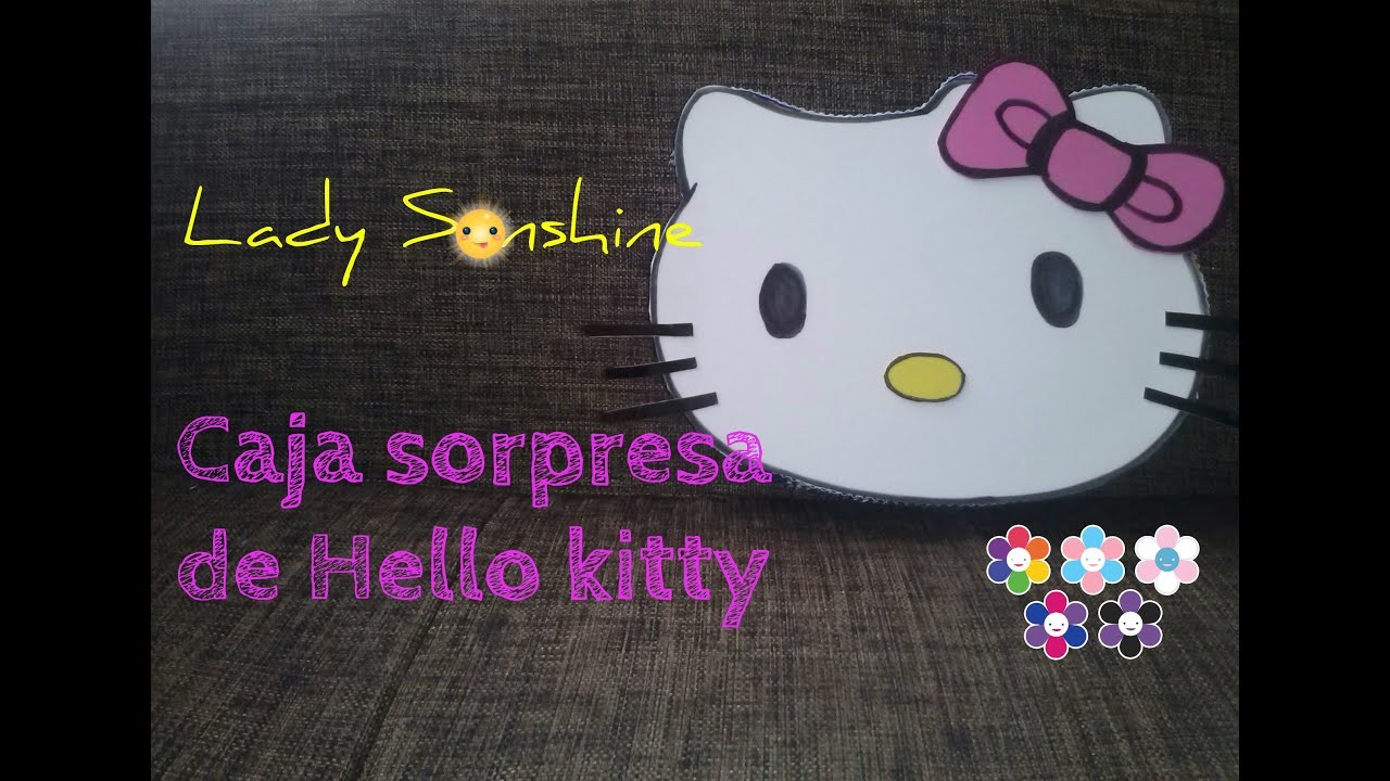 Caja sorpresa en cartón corrugado de Hello Kitty