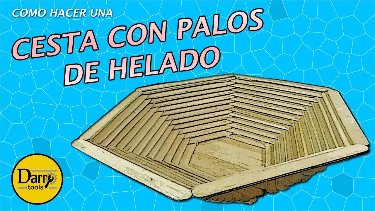 CESTA DE PALOS DE HELADO