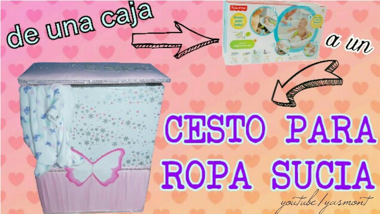 CESTO PARA LA ROPA SUCIA. reciclando caja - LAUNDRY BASKET
