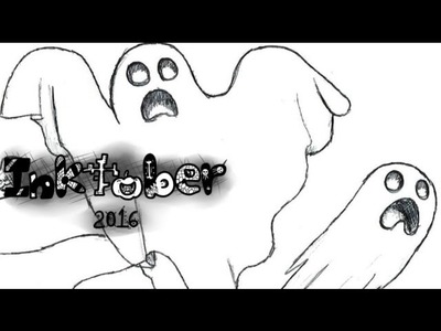 Cómo dibujar 3 fantasmas para decorar tu casa en Halloween