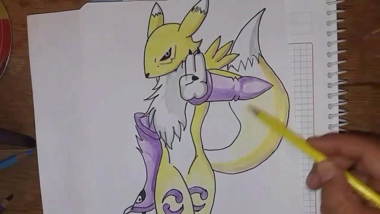 Como dibujar a Renamon