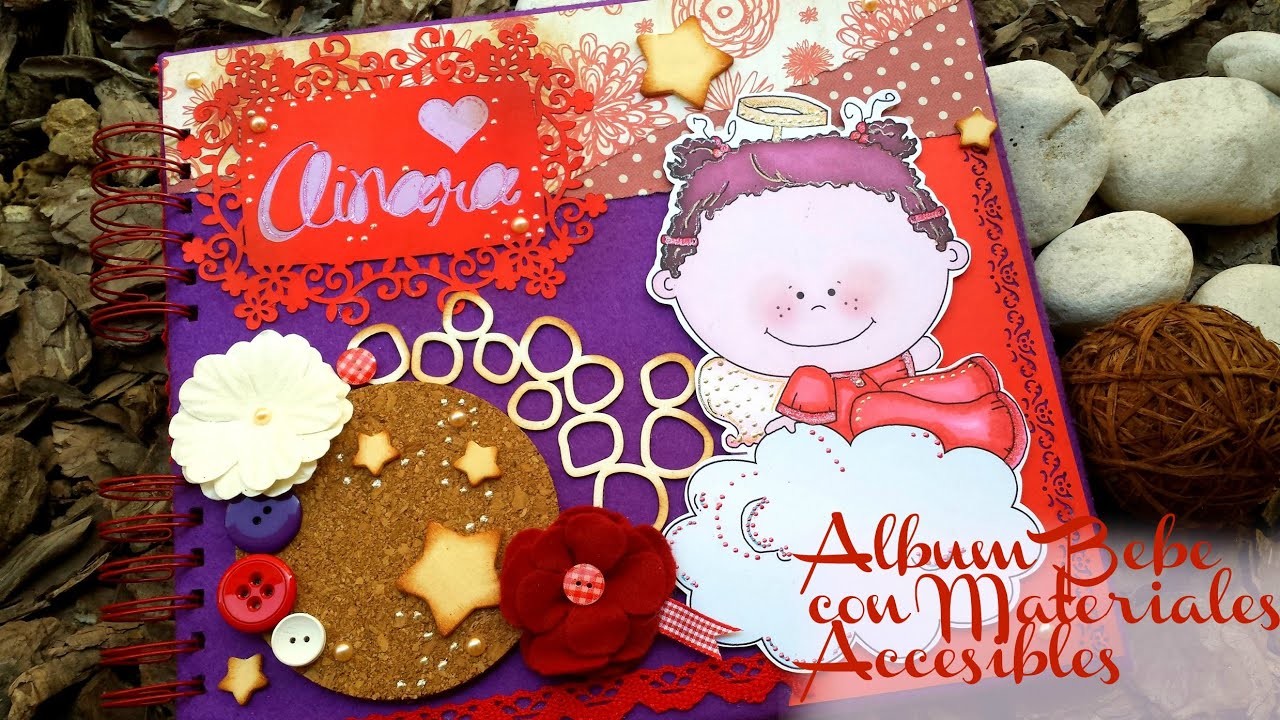 Como hacer Album de bebe Con materiales accesibles