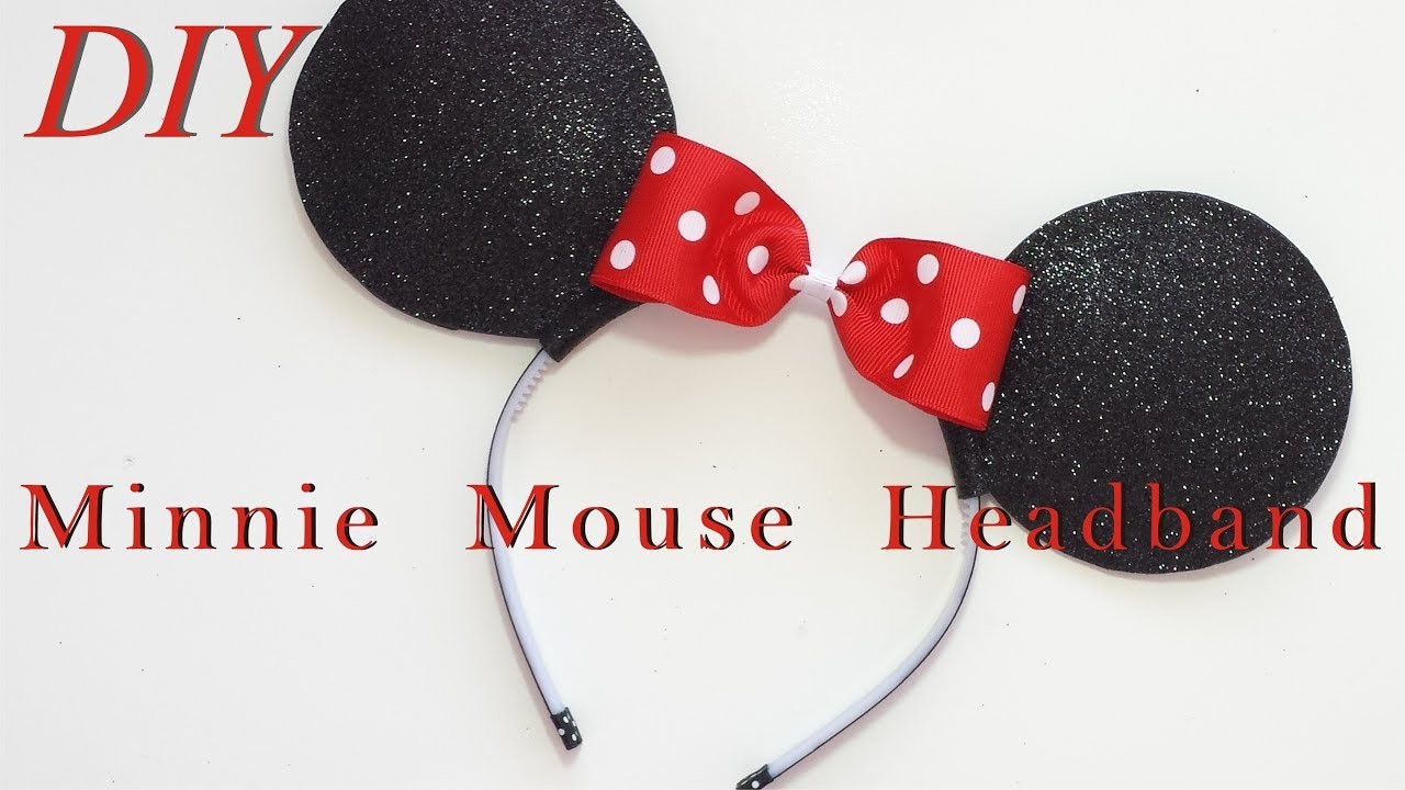 Como Hacer Lazos ???? DIY #168 Cintillo de Minnie Mouse Tutorial