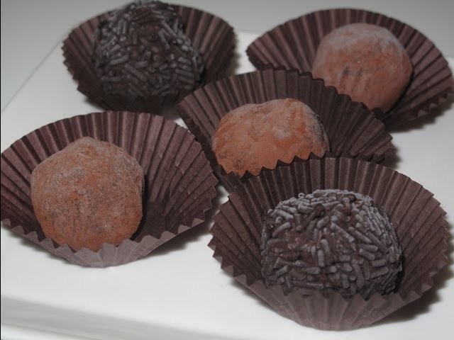 Como hacer Trufas de chocolate (deliciosas)