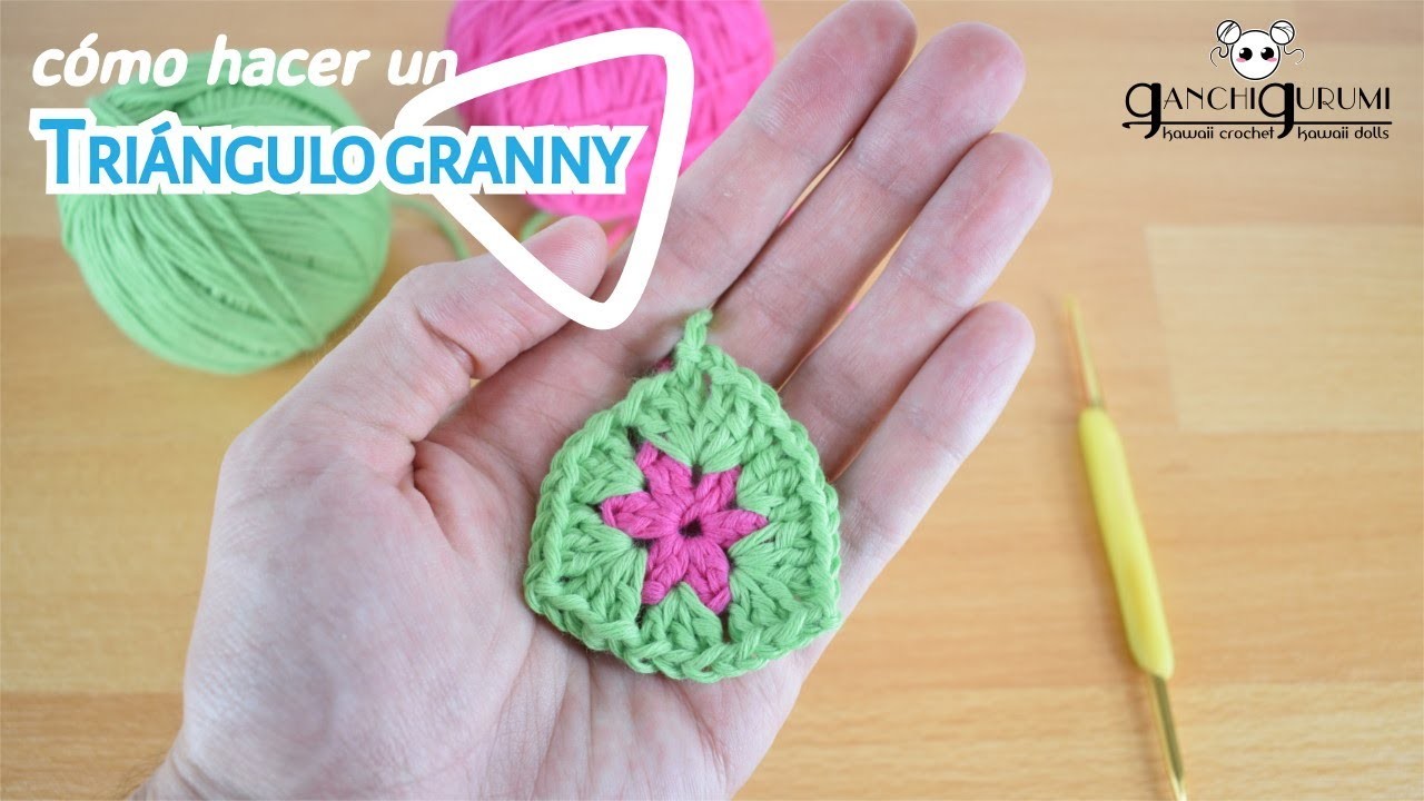 Cómo hacer un triángulo granny + Truco para empezar un granny de cualquier forma