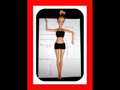 Como tirar medidas bonecas Barbie-Como medir la muñeca Barbie
