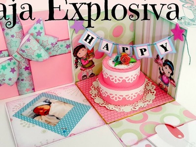 Cumpleaños Dulce Manzana - Caja explosiva de Cafe Arte y Scrap
