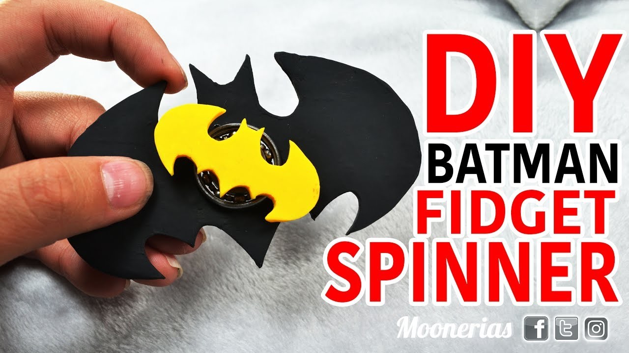 DIY BATMAN Fidget Spinner. Como hacer un spinner de Batman