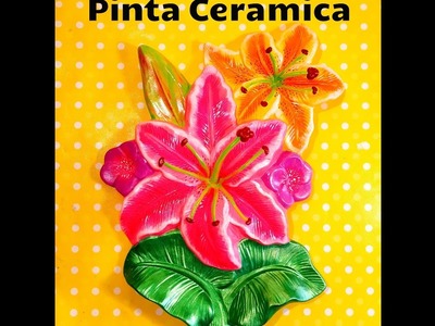 DIY pinta flores Ceramica paint ceramic