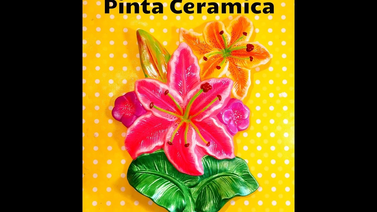 DIY pinta flores Ceramica paint ceramic