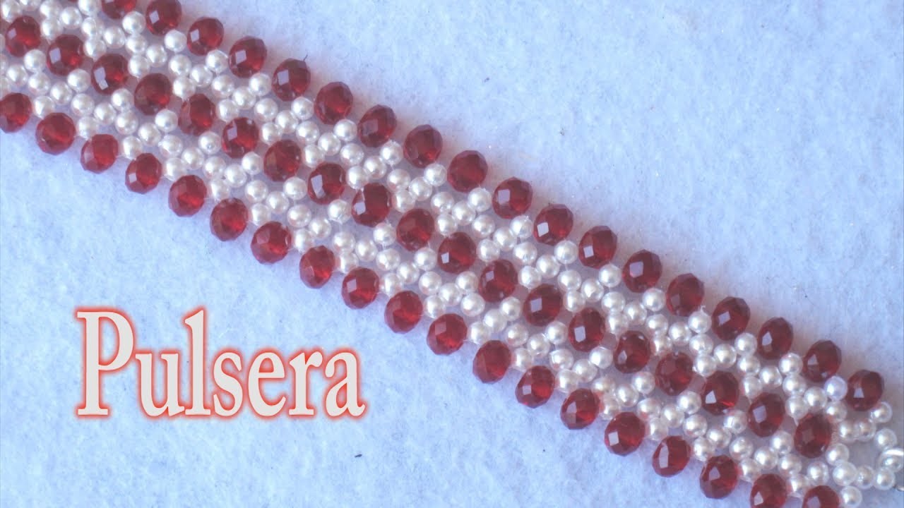 # DIY - Pulsera de perlas y rubis