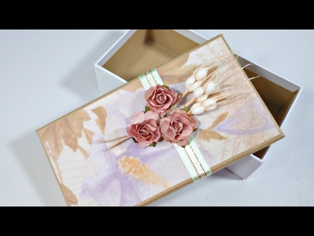 Ideas para envolver Regalos #11 | Caja decorada con flores