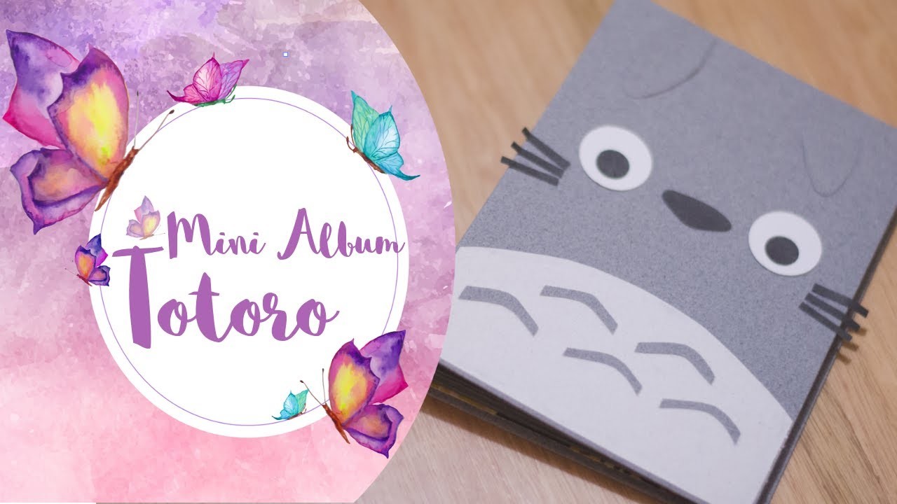 Mini Album de Totoro paso a paso muy facil. Dulce Manzana