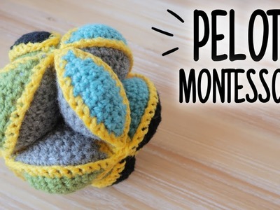 PELOTA MONTESSORI a crochet (PUZZLE BALL) | tutorial PASO A PASO | Ahuyama Crochet