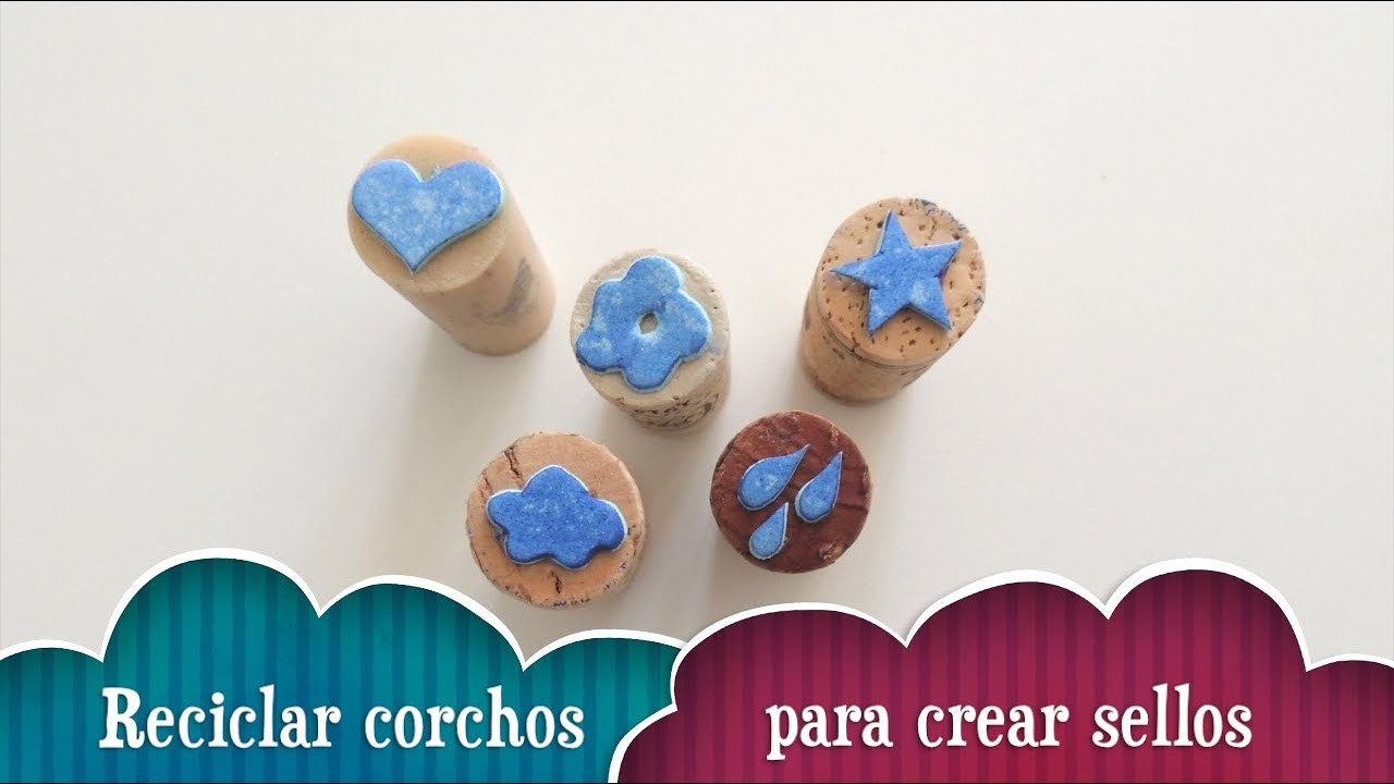 Reciclar corchos para hacer sellos originales