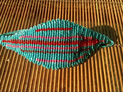 Repeticion pulsera macramé agregando hilos