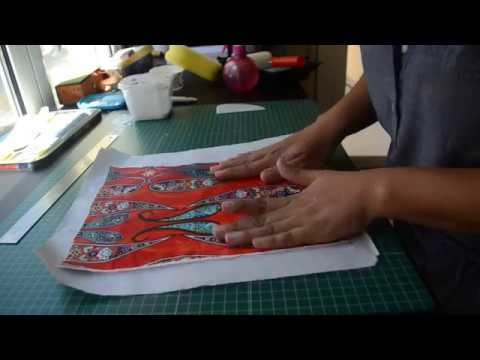 Técnica de empapelado de telas