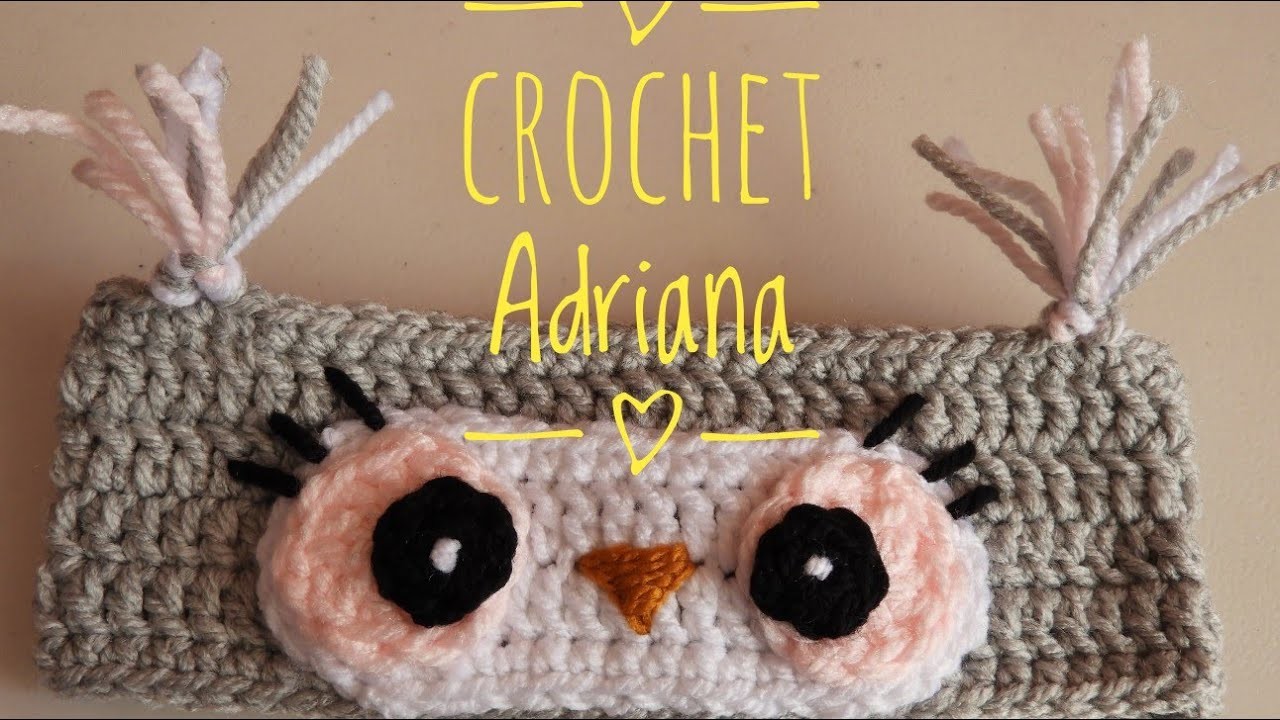 Vincha o Ballerina búho. Crochet Adriana