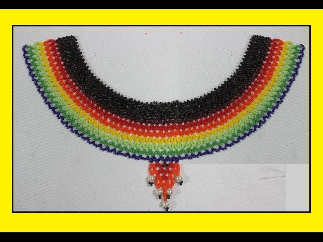 COLLAR ARCOIRIS  MOSTACILLA CHECA PARTE UNO