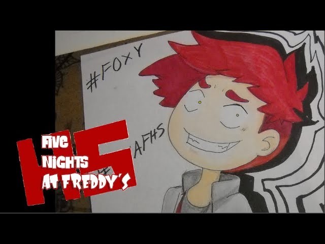 Como dibujar a Foxy FNAFHS Nuevo estilo 2 temporada - Five Nights at Freddys High School