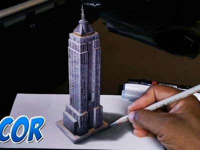 Como Dibujar el Edificio Empire State en 3D