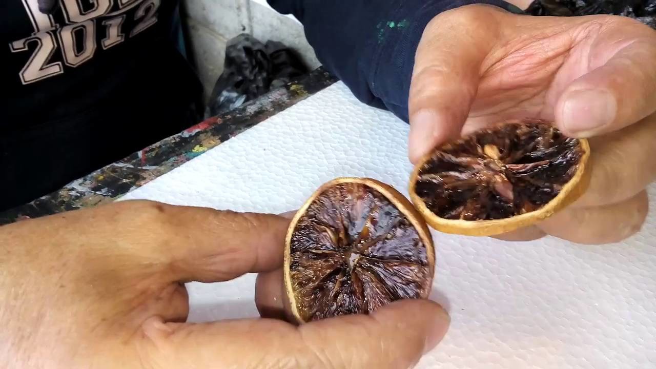 Como hacer aretes con rodajas de naranja