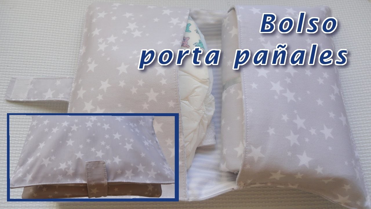 Como hacer un bolso porta pañales y toallitas. Diaper and wipes Bag tutorial
