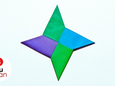 Como hacer una Estrella Ninja - Origami | JuanTu3