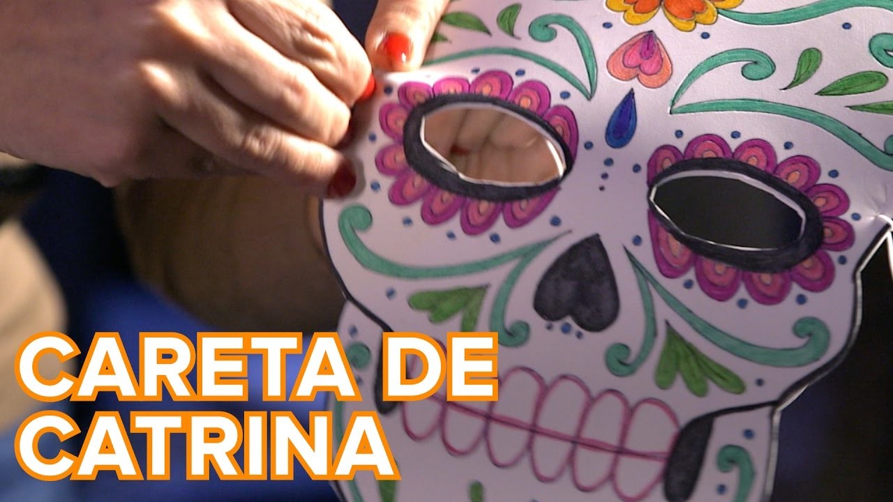 Cómo hacer una máscara de Catrina para Halloween