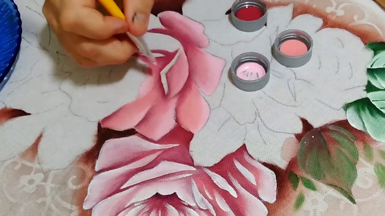 Como pintar rosas