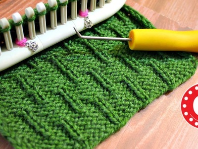 Como Telar | Tejer el Punto Oruga en Telar | Loom Knit the Caterpillar Stitch