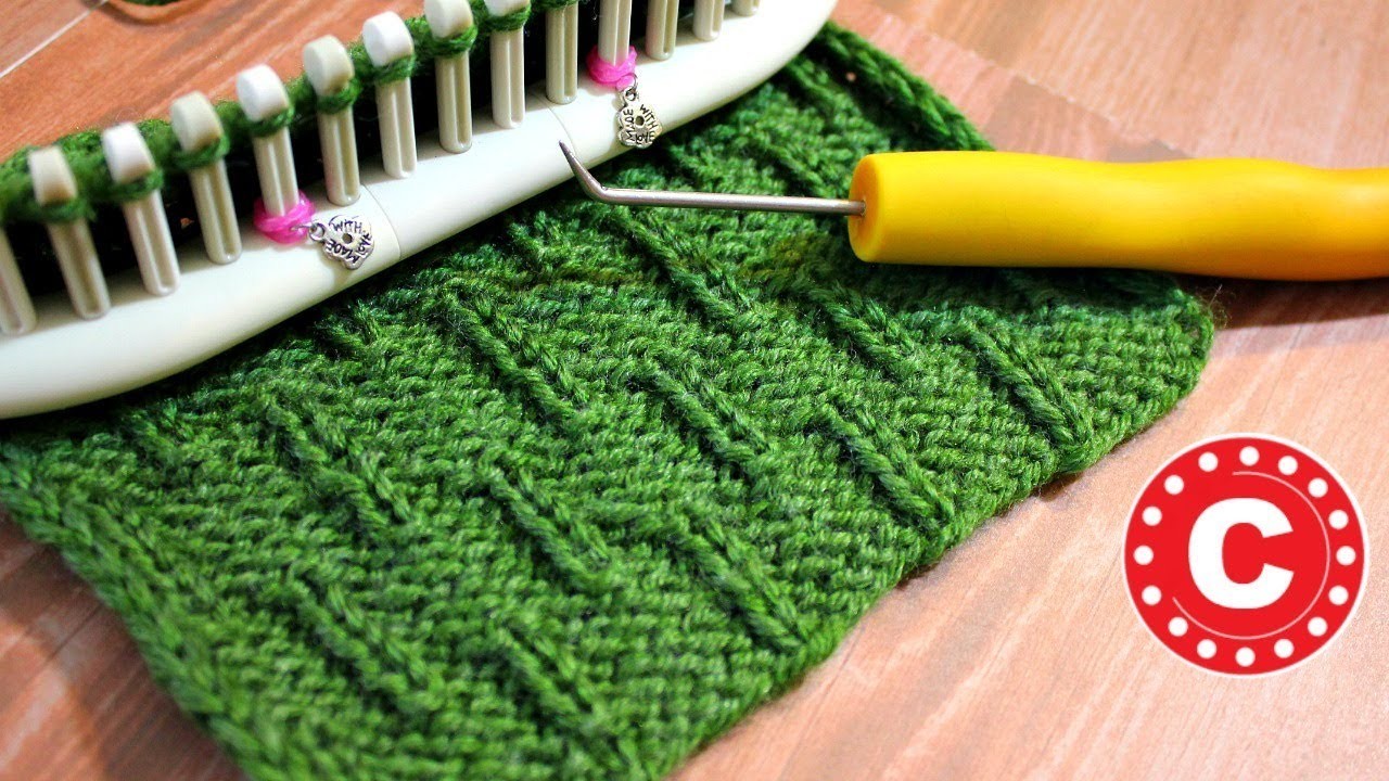 Como Telar | Tejer el Punto Oruga en Telar | Loom Knit the Caterpillar Stitch