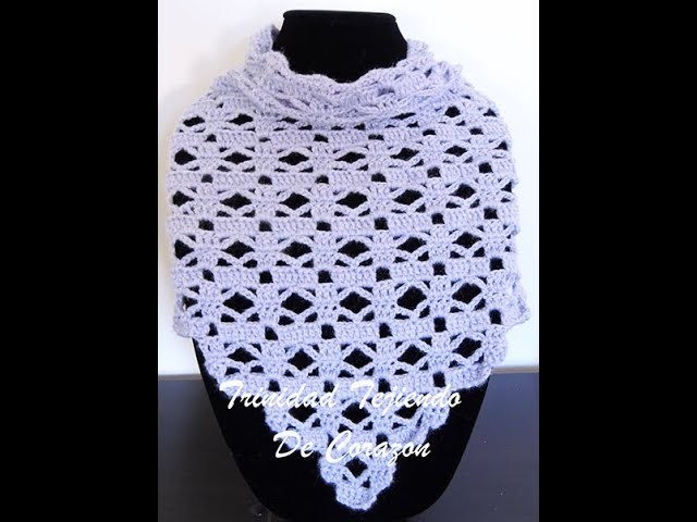Crochet: Pañuelo en Punto Combinado # 30