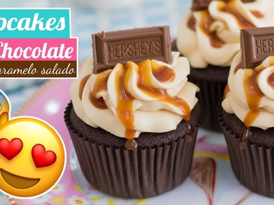 CUPCAKES DE CHOCOLATE Y CARAMELO SALADO  | Quiero Cupcakes!