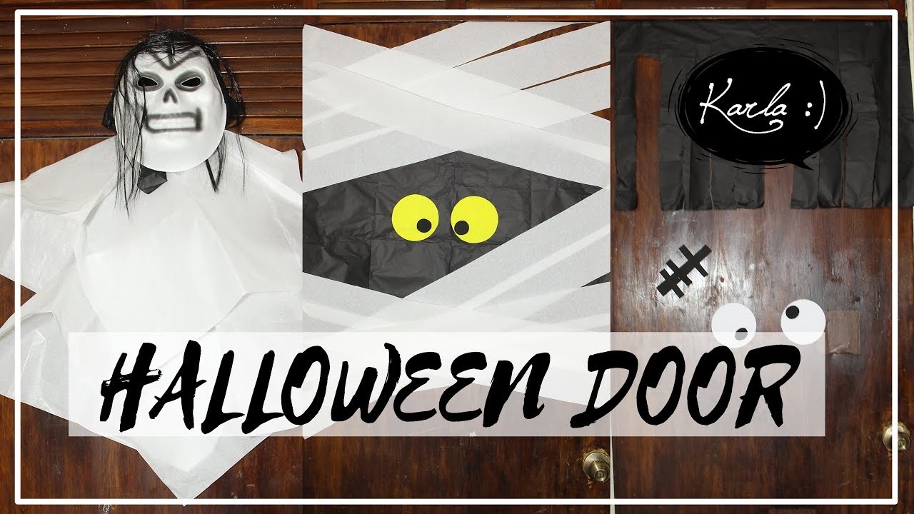 Decora tu puerta para Halloween. Día de muertos MUY FÁCIL!! | #FemLife :)