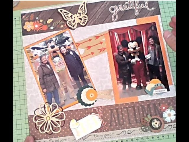 DISNEY!!! Como hacer un LAYOUT con TEMATICA DISNEY y HALLOWEEN??? [nivel medio] #SCRAPBOOK