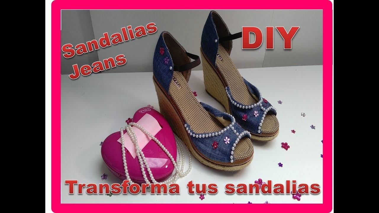 DIY Como Forrar Zapatos con tela en este caso Forrar Sandalias   "Customizar, Renovar, Reciclar"