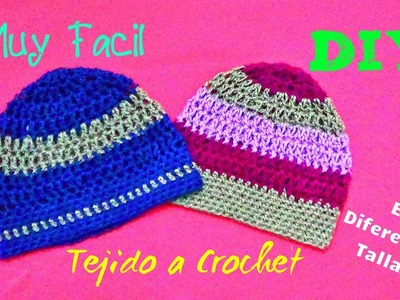Gorro Slouchy a Crochet  - En  Diferentes Tallas !!!!