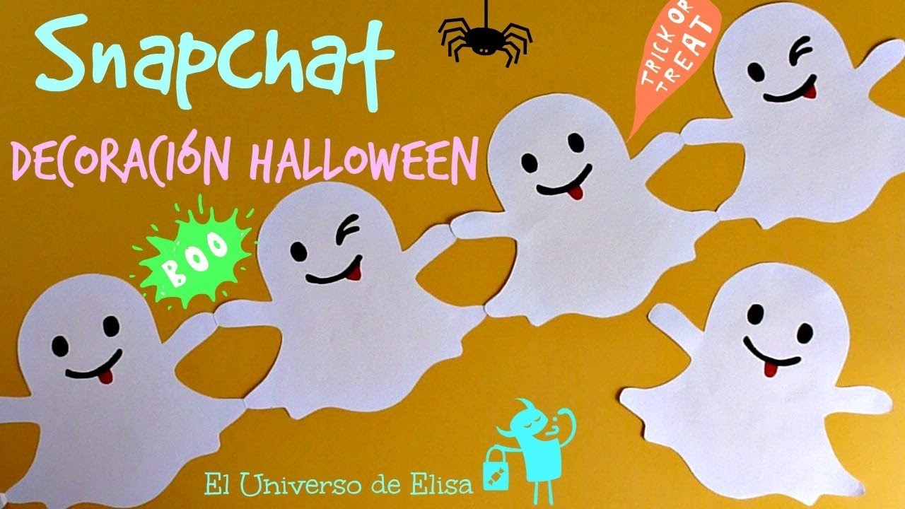 Guirnalda Snapchat , Decoración Halloween. Día de los Muertos, Decora tu Habitación o tu Cuarto