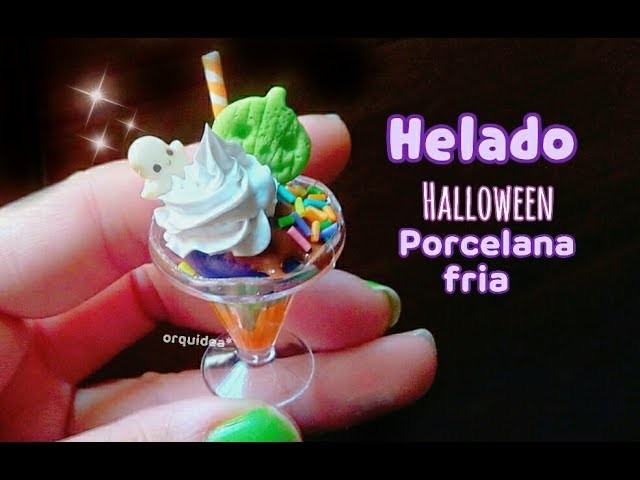 HELADO halloween ???? miniatura PORCELANA FRIA