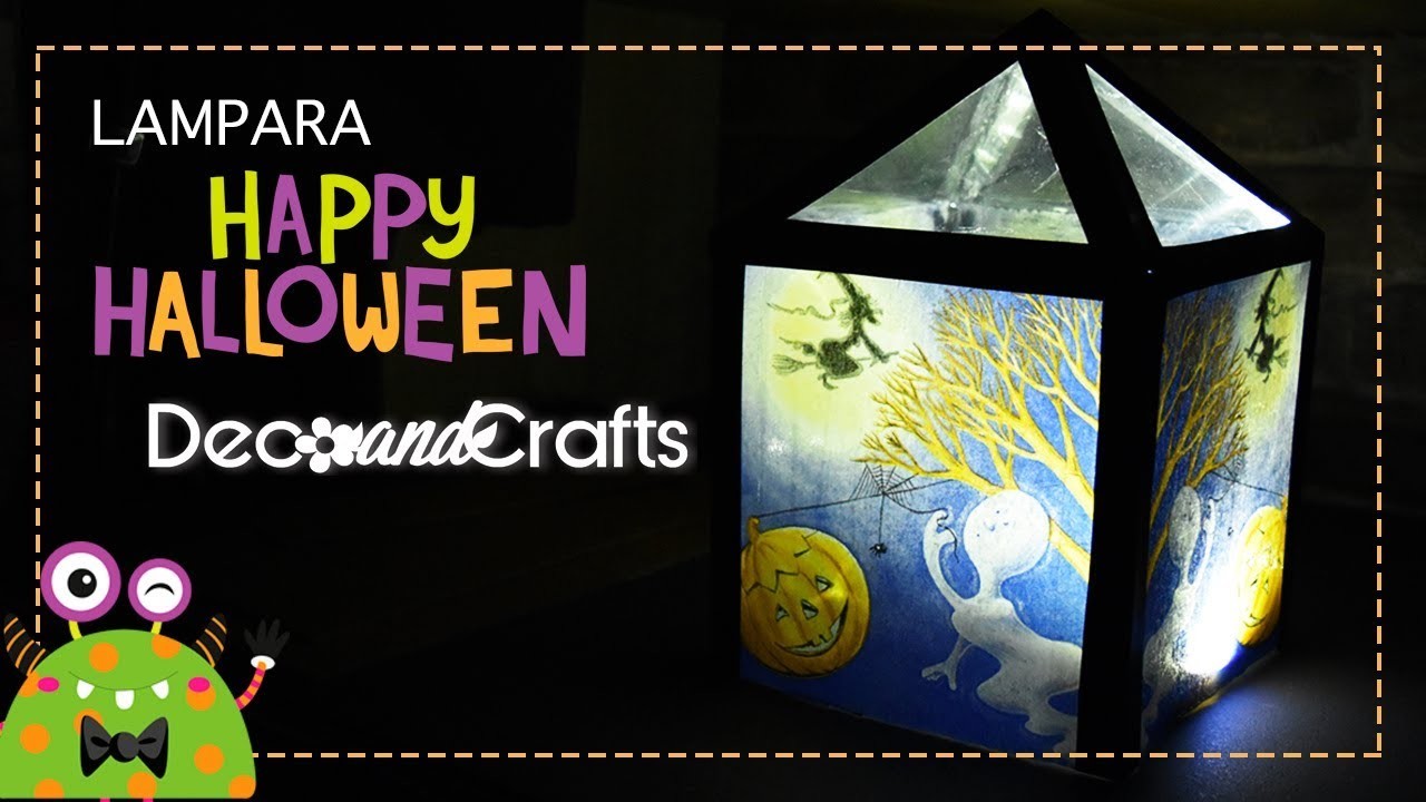 Lampara DIY decorativa para halloween ????  I DecoAndCrafts