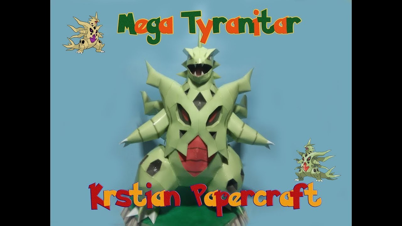 Pokemon Papercraft - Mega Tyranitar