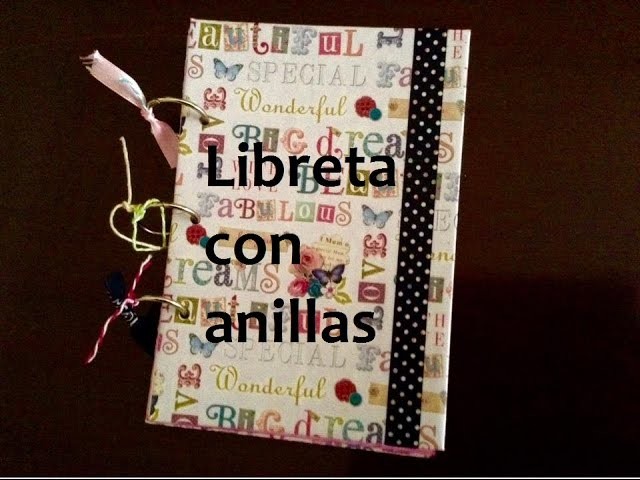 Tutorial Scrap: Libreta con anillas - Scrap Tutorial: Notepad with rings
