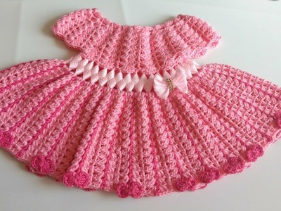 Vestido a crochet para bebe parte #2