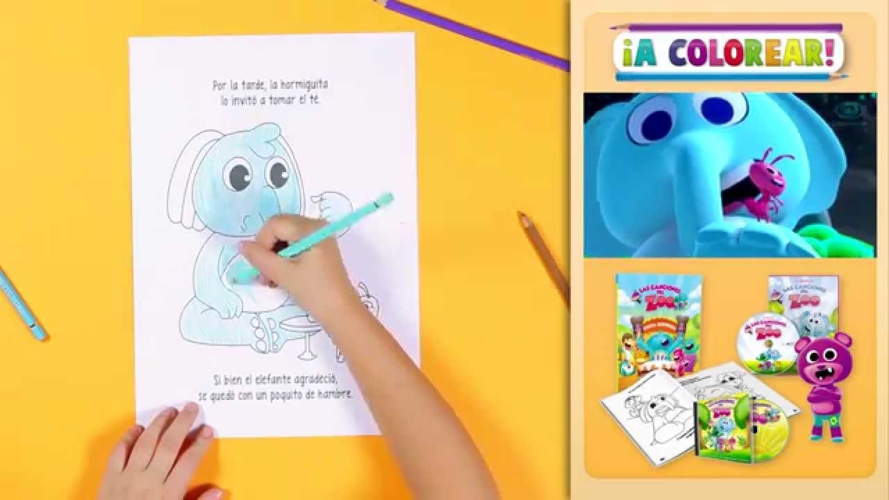 A Colorear los Dibujos de Las Canciones del Zoo | El Reino Infantil