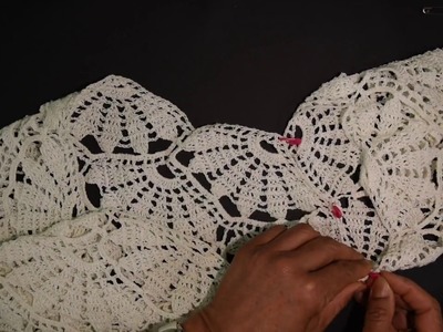 Blusa Pavo Real. crochet elegant blouse