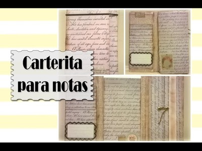 Carterita para notas